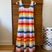 J. Crew Dresses | J. Crew Womens Small Tiered Knit Dress In Rainbow Stripe Wide | Color: Blue/Red | Size: S