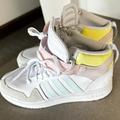 Adidas Shoes | Never Worn W/ Tags Adidas Multiple Colored Pastel High Tops | Color: White/Yellow | Size: 9.5