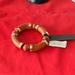 J. Crew Jewelry | J. Crew Wood And Gold Bracelet, Nwt. | Color: Brown/Gold | Size: Os