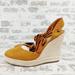 Nine West Shoes | New Nine West Prescott Brown Faux Leather Lace Up Espadrilles D1049 | Color: Brown | Size: 10.5