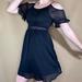Disney Dresses | Black Flowy Off Shoulder Sleeve Sundress, Size M. | Color: Black | Size: M