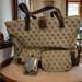 Dooney & Bourke Bags | Dooney & Bourke Signature Tote Set | Nwot | Color: Brown/Tan | Size: 15”(W) X 11”(H) X 6”(D)