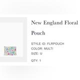 Kate Spade Bags | Kate Spade New England Floral Pouch | Color: Pink/White | Size: Os