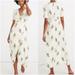 Madewell Dresses | Madewell Ruffle Sleeve Faux Wrap Maxi Dress Classic Corsage | Color: Green/White | Size: 0