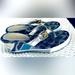 Coach Shoes | Coach Pristine Logo Wedge Shoes Blue Colors Size 6 Brand New | Color: Blue/Silver | Size: 6