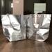 Athleta Bags | Brand New! - Athleta Silver Duo Medium Reusable Shopping Bags | Color: Silver/White | Size: Os