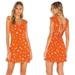 Free People Dresses | Free People Like A Lady Minidress Orange Fruit Printed Bustier Dress Size L Larg | Color: Orange | Size: L