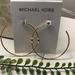 Michael Kors Jewelry | Michael Kors Big Loop Goldtone Earrings. 21/2”X 21/2” | Color: Gold | Size: Os