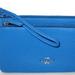 Coach Bags | Coach New C5610 Double Zip Wallet Wristlet Racer Blue Pebbled Leather Nwt $198 | Color: Blue | Size: Os