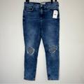 Free People Jeans | Free People Nwt High Waist Skinny Distressed Jeans | Color: Blue | Size: 30p