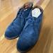 J. Crew Shoes | Dark Blue Suede J Crew Chukka Boot. Men’s Size 9 | Color: Blue | Size: 9