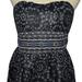 Free People Dresses | Free People New Size 4 S Small Black Blue Floral Strapless Boho Dress | Color: Black/Blue/Gray | Size: 4