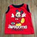 Disney Shirts & Tops | 2/$6 Baby Boy Mickey Mouse Disney Tank Top | Color: Tan | Size: 3-6mb