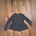 Free People Sweaters | Free People Women’s Size Small Gray Striped Peplum Full Zip Sweater Jacket Top | Color: Gray | Size: S