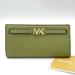 Michael Kors Bags | Michael Kors Reed Large Snap Bifold Wallet | Color: Gold/Green | Size: Large