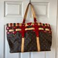 Louis Vuitton Bags | Authenticated Louis Vuitton Limited Edition Monogram Canvas Rubis Salina Gm Bag | Color: Brown/Red | Size: Os