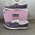 Kate Spade Shoes | Keds X Kate Spade Kids Champion Glitter Dipped Satin Laced Sneaker, Mu | Color: Purple | Size: 6g