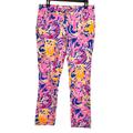 Lilly Pulitzer Pants & Jumpsuits | Lilly Pulitzer Stretch Chino Dress Pants In Catch & Release Print / Size 6 | Color: Blue/Pink | Size: 6