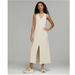 Lululemon Athletica Dresses | Lululemon Ease Of It All V-Neck Midi Dress - White Opal | Color: Cream | Size: 6