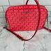 Michael Kors Bags | Michael Kors Jet Set Geranium Crossbody Leather Pvc Signature Mk Bag | Color: Red | Size: Os