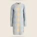 J. Crew Dresses | $228 Nwt J. Crew Sweater Dress Supersoft Yarn Wool Alpaca Blend Argyle Sz L | Color: Blue/Gray | Size: L