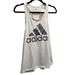 Adidas Tops | 5/$20 Adidas Racerback Workout Sporty Tank | Color: Black/White | Size: L