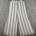 American Eagle Outfitters Pants & Jumpsuits | American Eagle Pants L High Rise Wide Leg Striped Beachy Boho White Gray Crepe | Color: Gray/White | Size: L