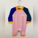 The North Face One Pieces | Baby Girls Raglan-Sleeve Waffle-Knit Baselayer Coverall | Color: Pink | Size: 0-3mb