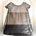 Free People Dresses | Free People Gunmetal Drenched Mini Dress Silver Black Sequin Ombre Boho Size M | Color: Gray | Size: M