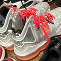 Nike Shoes | Lebron 19 Basketball Shoes Size 5.5y Boys | Color: Gray/Orange | Size: 5.5b