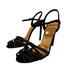 Gucci Shoes | Gucci Black Suede Le Fleur Studded Sandals | Color: Black/Gold | Size: 6.5