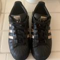 Adidas Shoes | Adiadas Women Size 7 Superstar Shoes | Color: Black/Gold | Size: 7