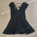 American Eagle Outfitters Dresses | American Eagle Strappy Fit And Flare Polka Dot Dress | Color: Black/White | Size: M