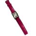 Coach Accessories | Authentic Coach Ladies Watch Rectangle Bezel Purple Leather Band 24mm | Color: Purple/Silver/Tan | Size: Os