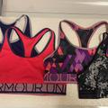 Under Armour Other | 4 Under Armour Ua Sports Bras Youth Large Ylg | Color: Blue/Red | Size: Ylg Youth Large (Girls 14-16)