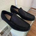 Coach Shoes | Dead Stock, Monogram, Black Suede, Rubber Sole, Slip On, Driving Moccasin | Color: Black | Size: 8.5