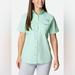 Columbia Tops | Colombia Pfg Mint Cay Women’s Bahama Short Sleeve Shirt | Color: Green | Size: Xl