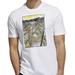 Adidas Shirts | Adidas Men's Sketch Track Graphic Crewneck White Cotton T-Shirt Large | Color: White | Size: L