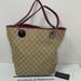 Gucci Bags | Authentic Gucci Large Gg Canvas Eclipse Tote Bag With Coa | Color: Pink/Tan | Size: Os