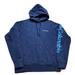 Columbia Other | Columbia Distressed Long Sleeve Spellout Hoodie Sweatshirt Blue Men's Small | Color: Blue | Size: Small