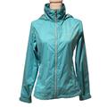 Columbia Jackets & Coats | Columbia Teal Windbreaker Jacket Rain Coat Full Zip Nylon Hooded Like New! Sz Sm | Color: Blue | Size: S