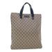 Gucci Bags | Gucci Gg Canvas Tote Bag Pvc Leather Beige Auth Am4470 | Color: Cream | Size: Os