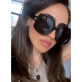 Gucci Accessories | New Gucci Gg1257s Oversized Rounded Black Sunglasses | Color: Black/Blue | Size: Os