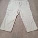 Columbia Pants & Jumpsuits | Columbia Pfg Cargo Capri Pants Womens 14 21l Beige Fishing Gear Good Condition | Color: Cream | Size: 14/21l