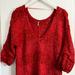 Free People Sweaters | Free People Over-Sized Knit Sweater | Color: Orange/Red | Size: Xs