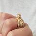 Free People Jewelry | Free People Women's Temple Gold Stacking Rings Set Of 3 Boho Jewelry (Size 7/8) | Color: Gold | Size: Os