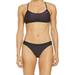 Nike Swim | (Nwt) Nike Women's Sport Mesh Cross-Back Bikini 2-Piece Swimsuit Size Xs | Color: Black/Pink | Size: Xs