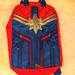 Disney Bags | Captain Marvel Reversible Backpack Adult / Child | Color: Blue/Red | Size: Os