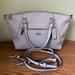 Coach Bags | Coach Prairie Satchel With Removable Crossbody Strap | Color: Cream/Gray | Size: Os