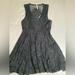 Free People Dresses | Free People Black Lace A-Line Dress W/ Sheer Flower Detail On Back, Gently Worn | Color: Black | Size: 0